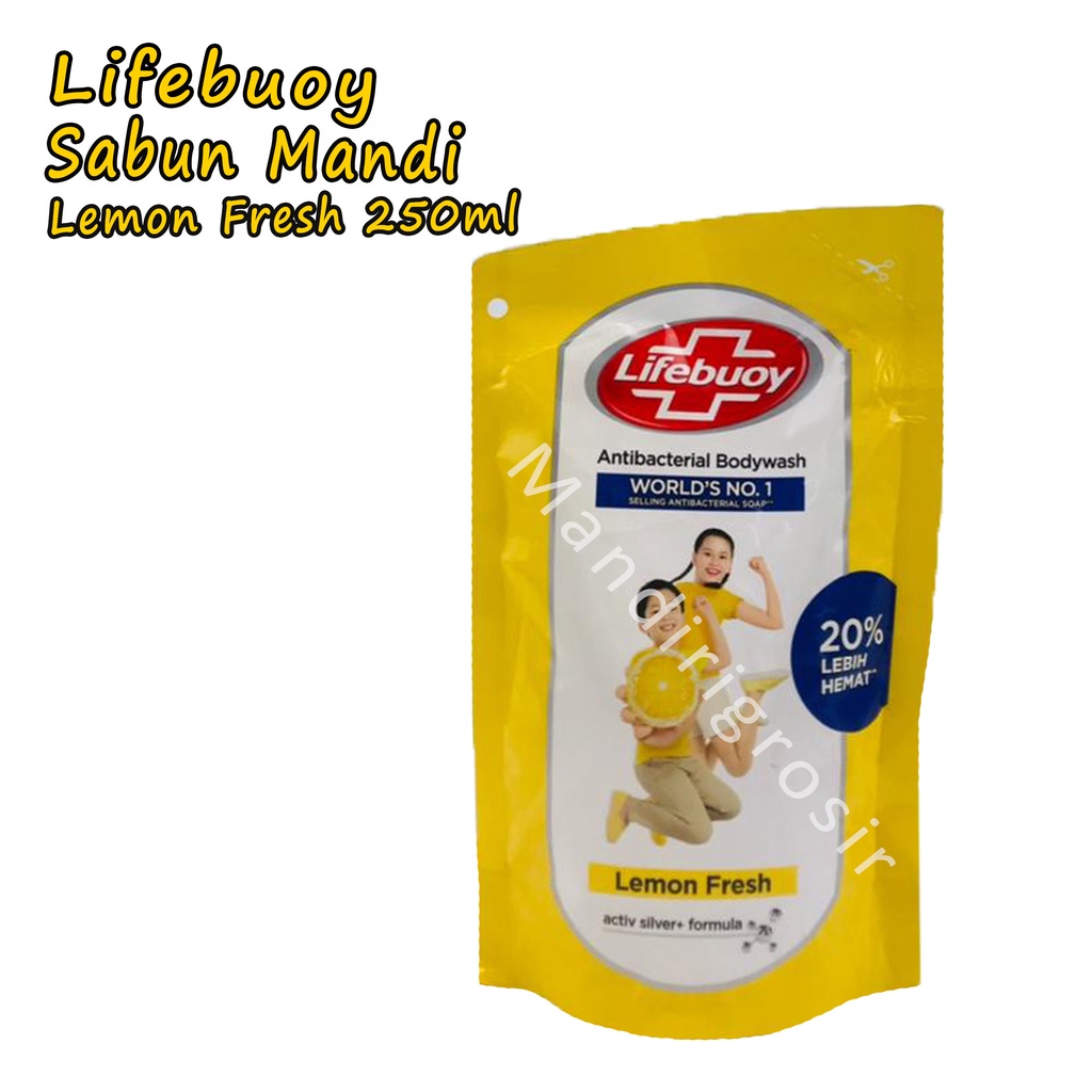 Antibacterial *Lifebouy * Sabun Mandi * Lemon Fresh * 250ml