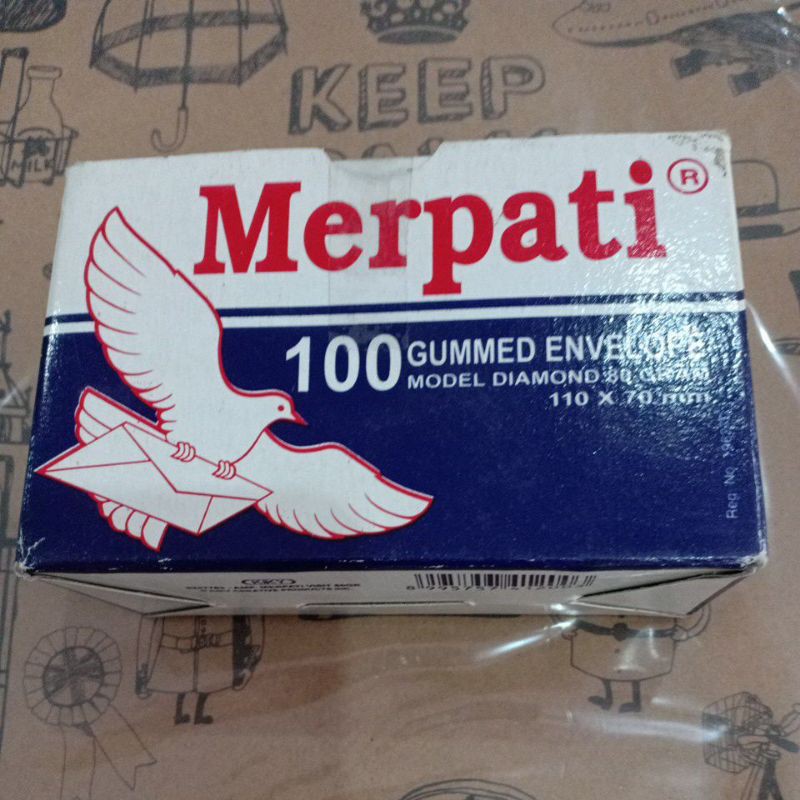 

AMPLOP MERPATI MINI (SAKU) ISI 100 LEMBAR