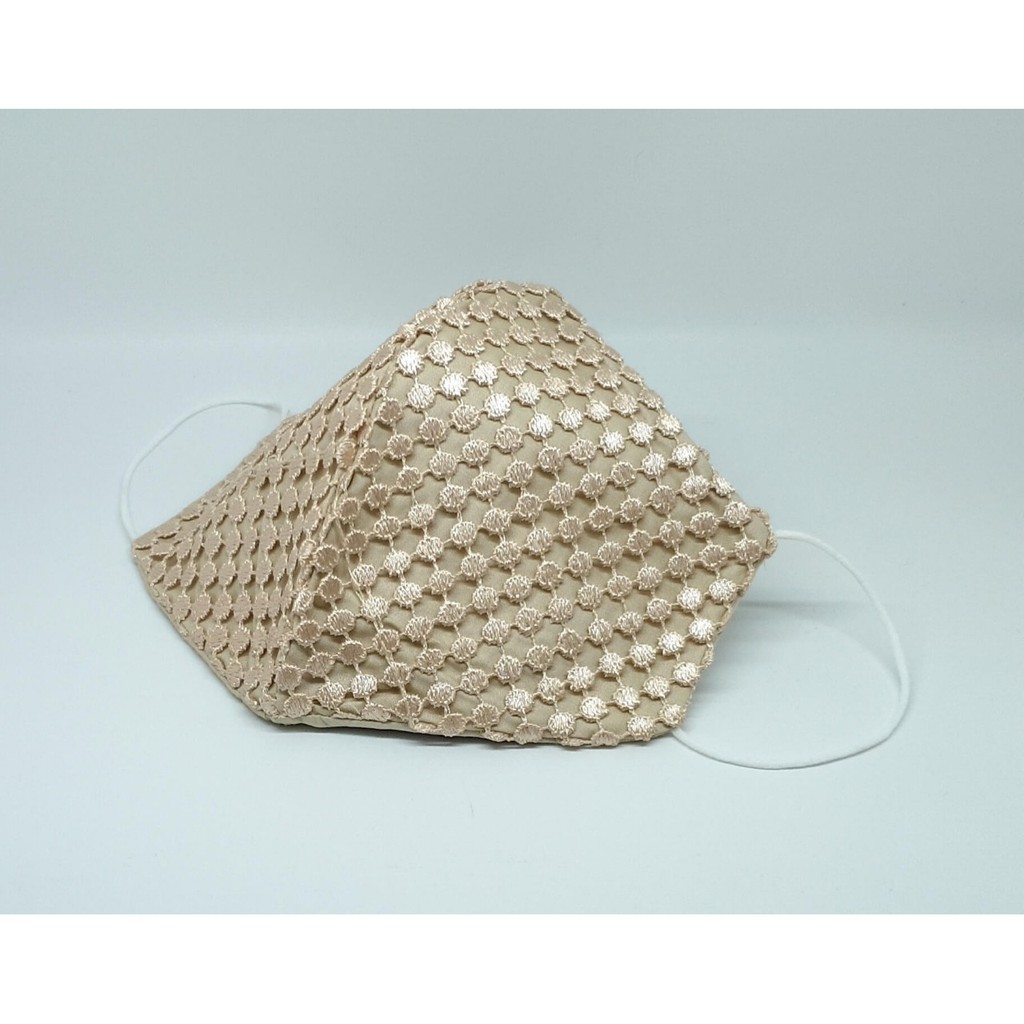 Masker Kain Brokat 3 Ply Non Medis / Masker Kain 3 Ply / Masker Keren / Masker Murah Bagus / Masker