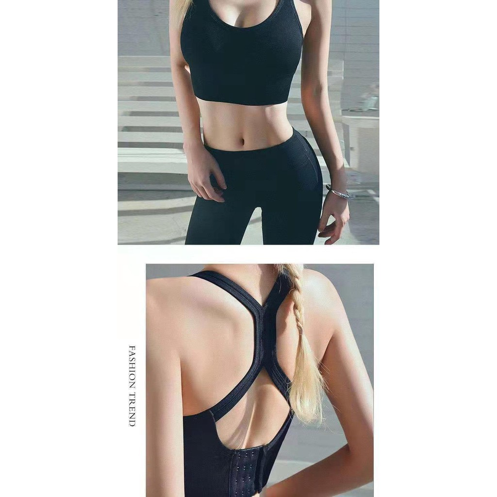 SPORT BRA GYM BRA OLAHRAGA PUSH UP WANITA TANPA KAWAT ELASTIS SEXY IMPORT