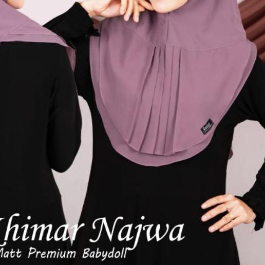 KHIMAR najwa/original awliya collection/jillab oval mini instan najwa/kerudung oval mini najwa/khima