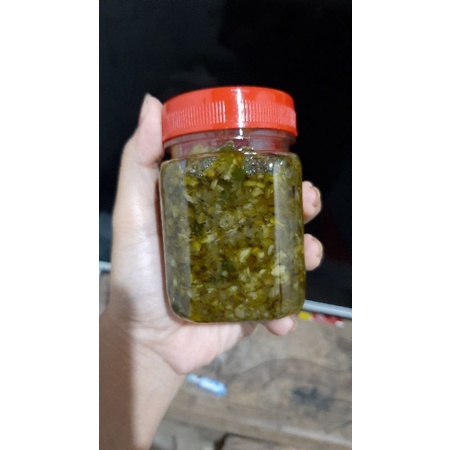

Sambal ijo / Sambal Hijau wangi gurih asin 150 ml