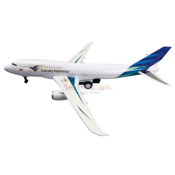 Cruzer Aviation First to Fly Jumbo Airplane Light and Sounds Mainan Pesawat Terbang Garuda Indonesia