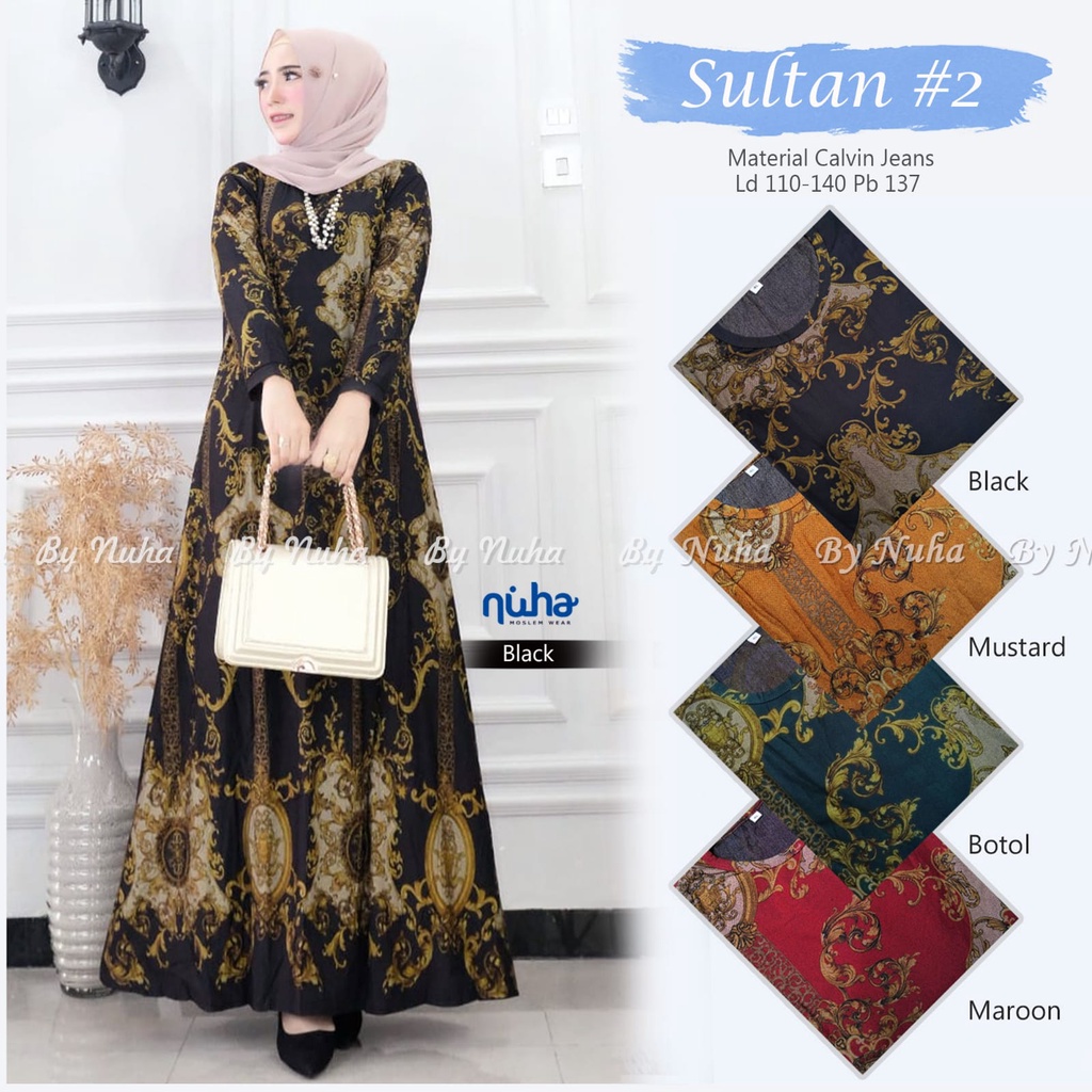 BAJU WANITA SULTAN DRESS BY NUHA