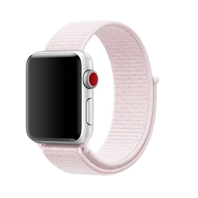 Tali Jam Apple Watch Pink Pearl Woven Nylon Strap Band 38mm 40mm 42mm 44mm