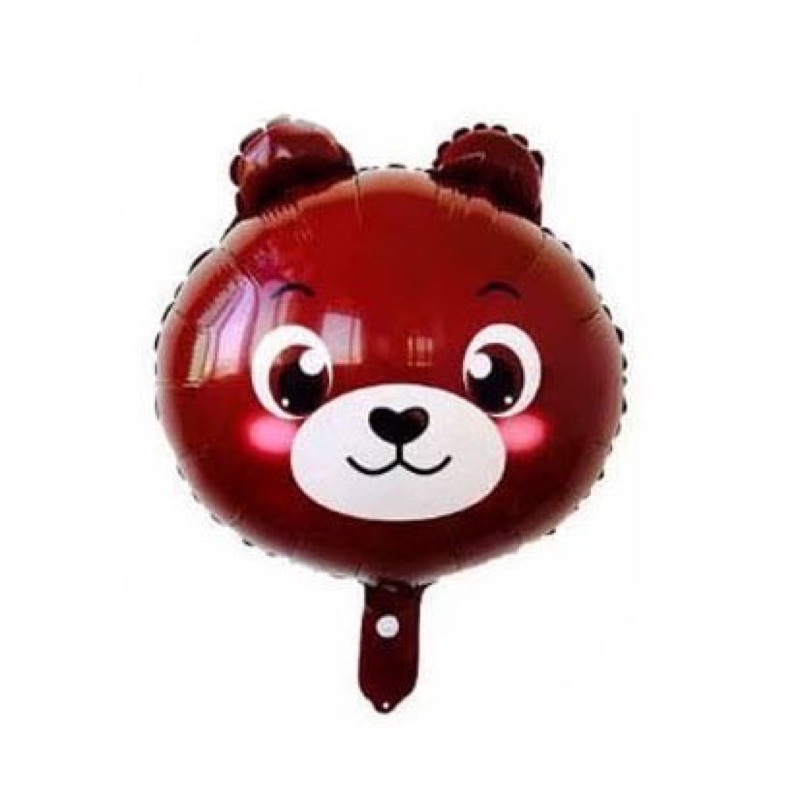 balon foil binatang animal bentuk kepala hewan panda kelinci beruang bebek duck bear rabbit 18 inch besar