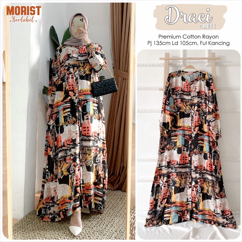 Dress Gamis Draci Ld 105 by original Morist Berlabel
