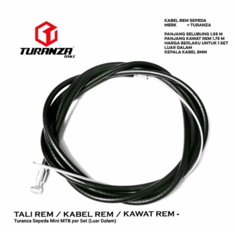Tali Rem Sepeda / Kabel Rem Sepeda Lipat, MTB, Fixie TURANZA UNIVERSAL murah dan berkualitas