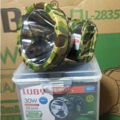 Senter Kepala Luby L-2835K/2835P 30 Watt Cahaya Super Terang Bisa diCas