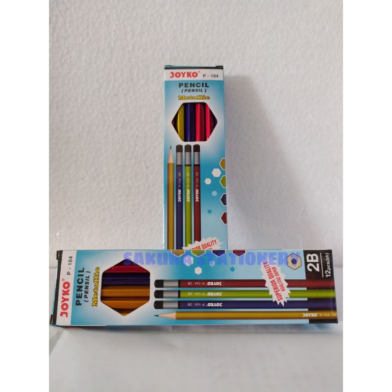

Pensil Joyko Metalik 2B Pack