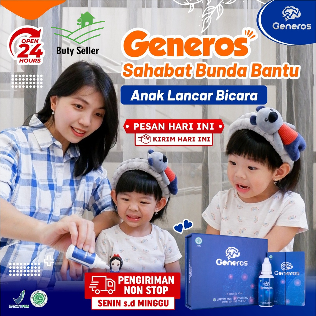 Generos - MultiVitamin Otak Anak / Konsentrasi &amp; Daya Ingat Konsentrasi - Atasi Speech Delay