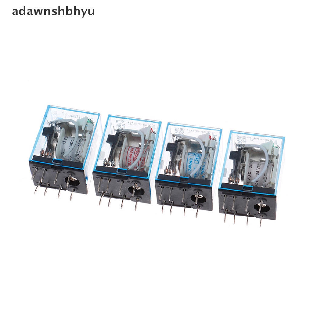 Adawnshbhyu AC220V 12VDC 24VDC 24VAC 5A 8PIN Coil Power MY2N-J Relay HH52P Dengan Socket Base