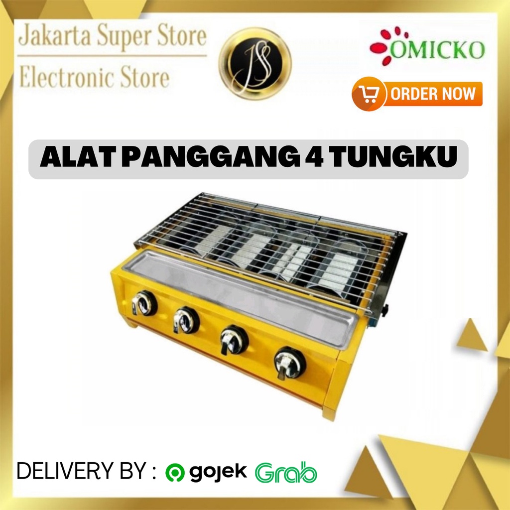 KOMPOR PANGGANGAN SOSIS 4 TUNGKU OMICKO