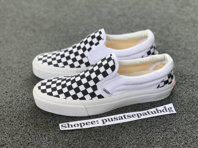 Vans Slip On Mono Checkerboard Black White