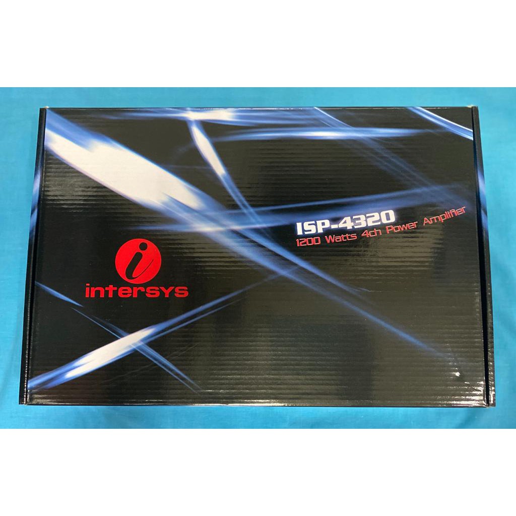 power mobil intersys ISP-4320 1200 WATTS 4CH POWER AMPLIFIER