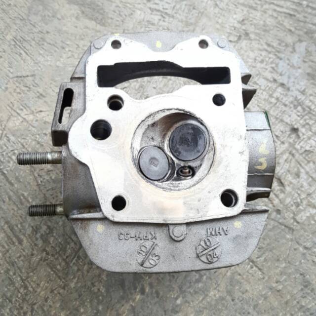 Blok cylinder head kop + klep per supra x 125 / kharisma / kirana