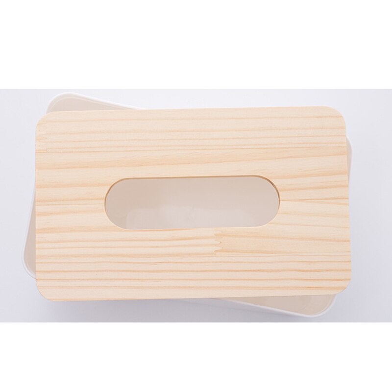 Tempat Tisu Kayu Kotak Tisu Kayu Polos Persegi Estetik Tissue Box Wood