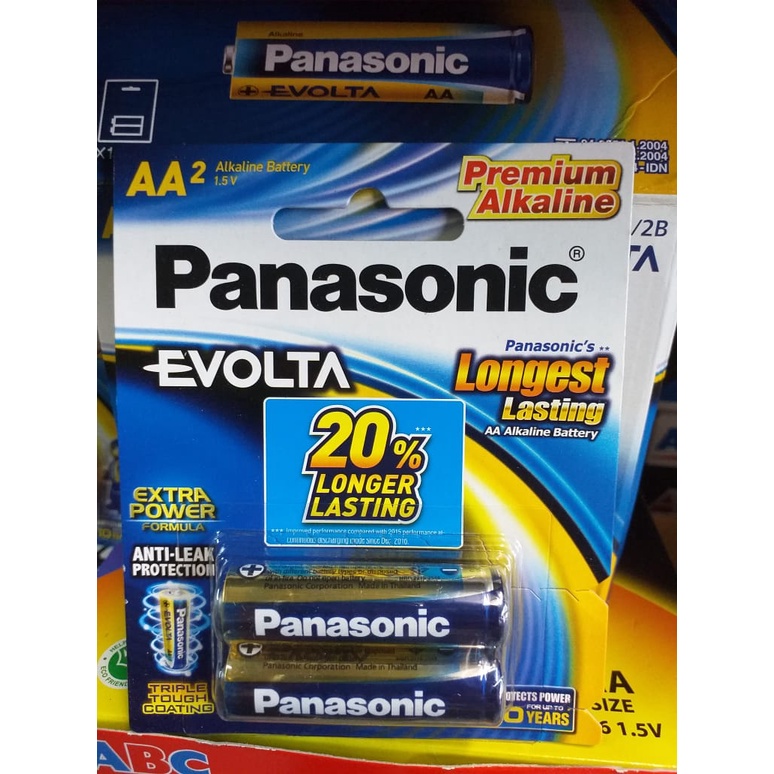 Panasonic Baterai Alkaline Evolta AA2 1.5V