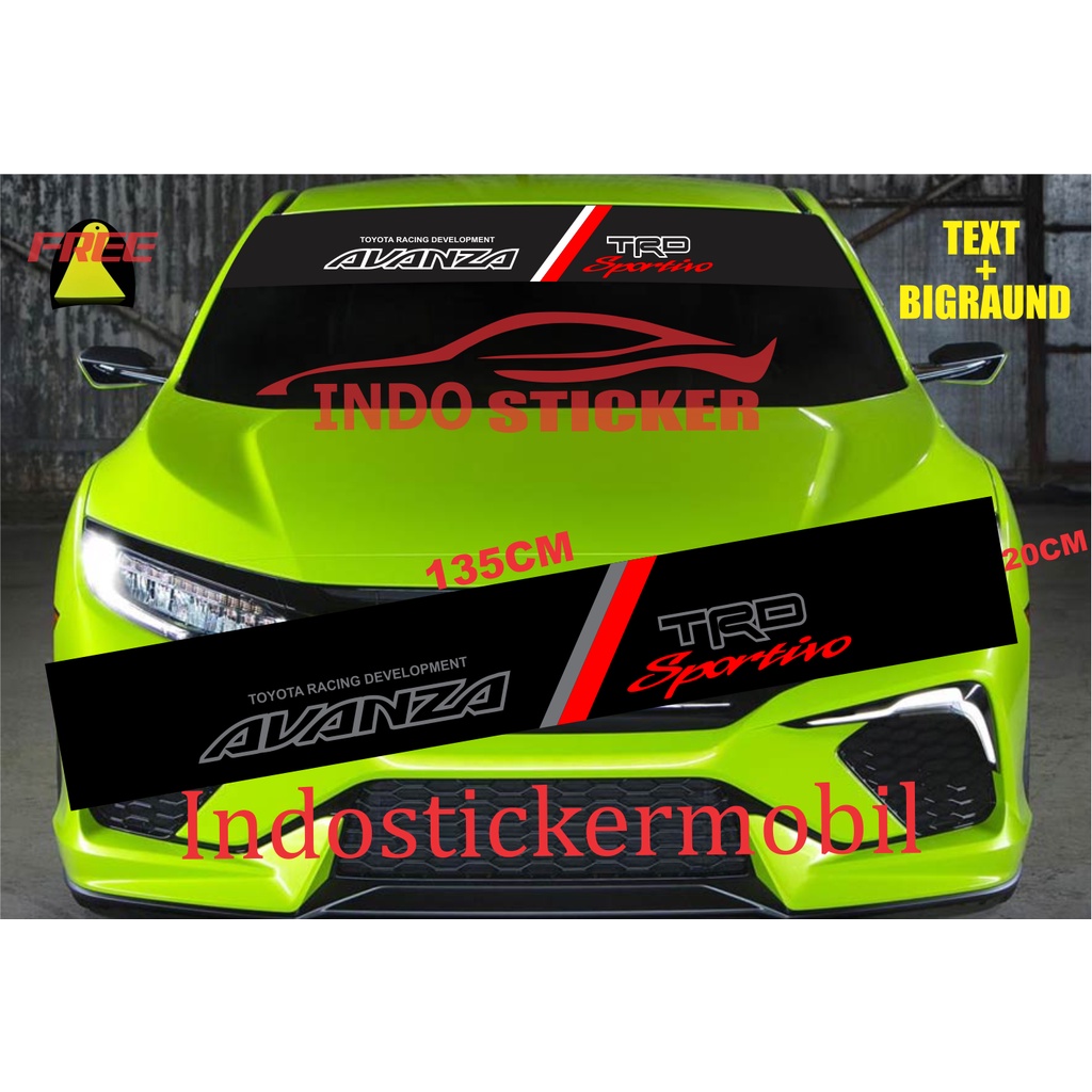Sticker stiker kaca depan mobil avanza stiker kaca mobil avanza PLUS DASARAN