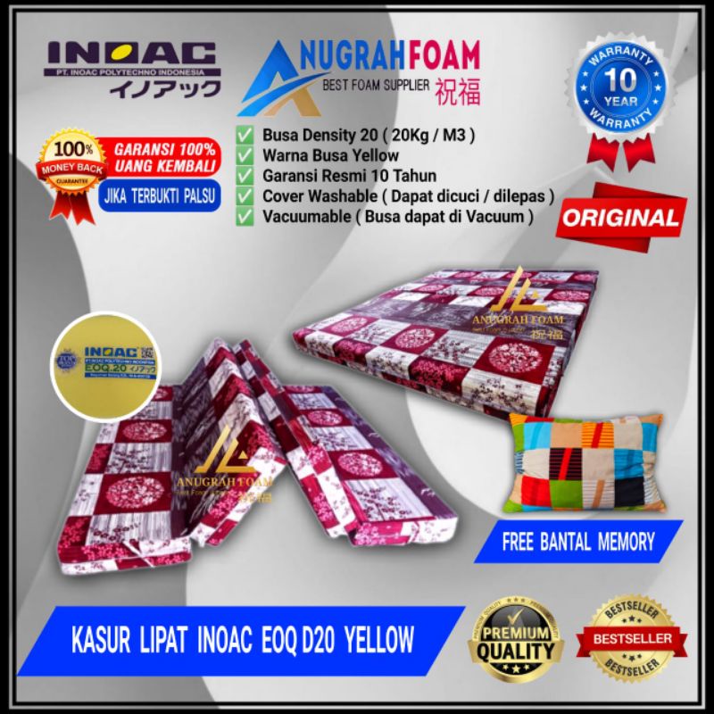 [KASUR LIPAT] KASUR BUSA LIPAT INOAC ASLI ORIGINAL / KASUR LIPAT INOAC GARANSI ANTI KEMPES 10 TAHUN
