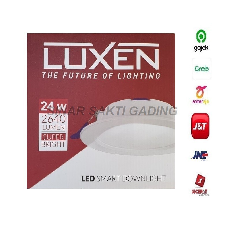 Luxen Lampu Led Downlight Panel 24 Watt Inbow DL24CDL / WW