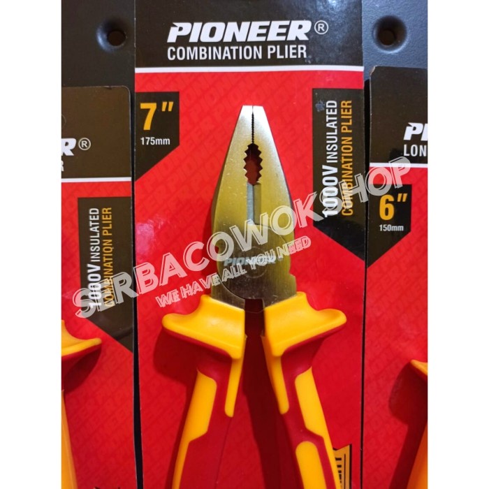 Pioneer Tang Listrik Insulated 1000 Volt Kombinasi-Potong-Lancip Harga SATUAN Termurah Berkualitas