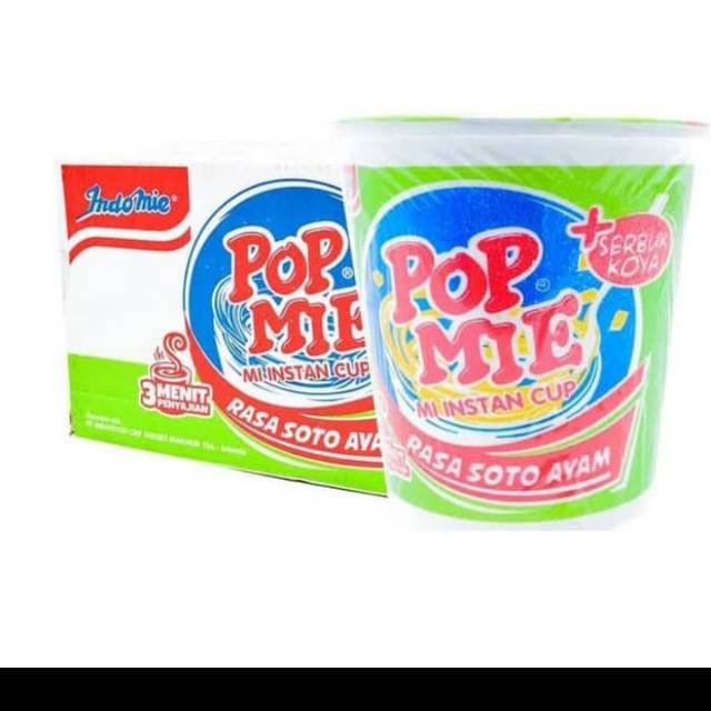 

Pop Mie Soto Ayam 1 dus 24 pcs x 75 gram indomie pop mie