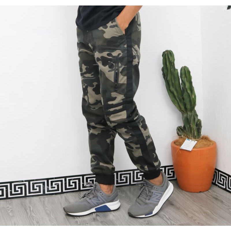 Celana Joger Pria Loreng Army - Celana Pria Joger List