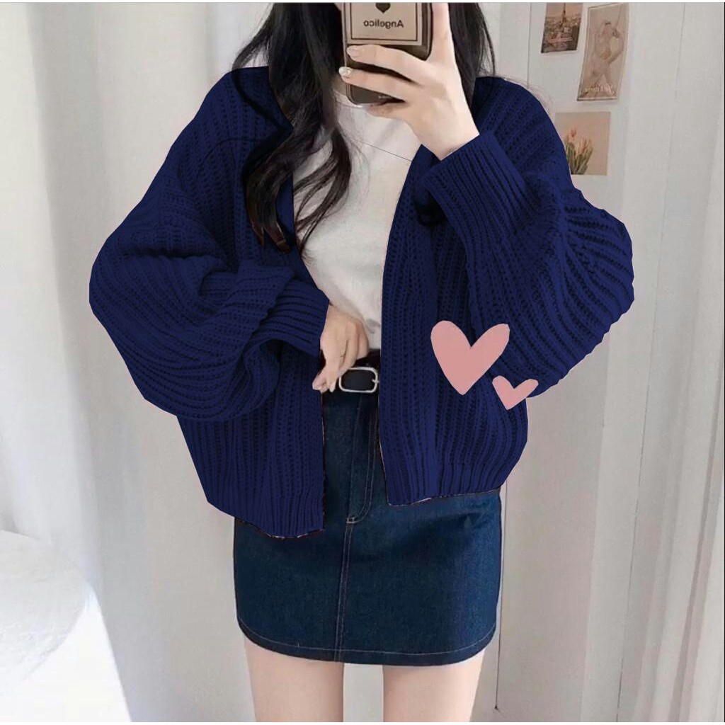 HOPYLOVY Cardigan Wanita Hazel Rajut