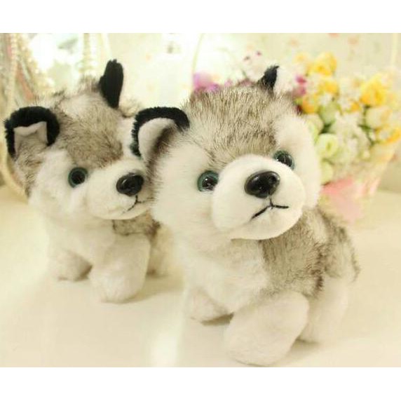 NEW Boneka Anjing Husky Siberian BERKUALITAS