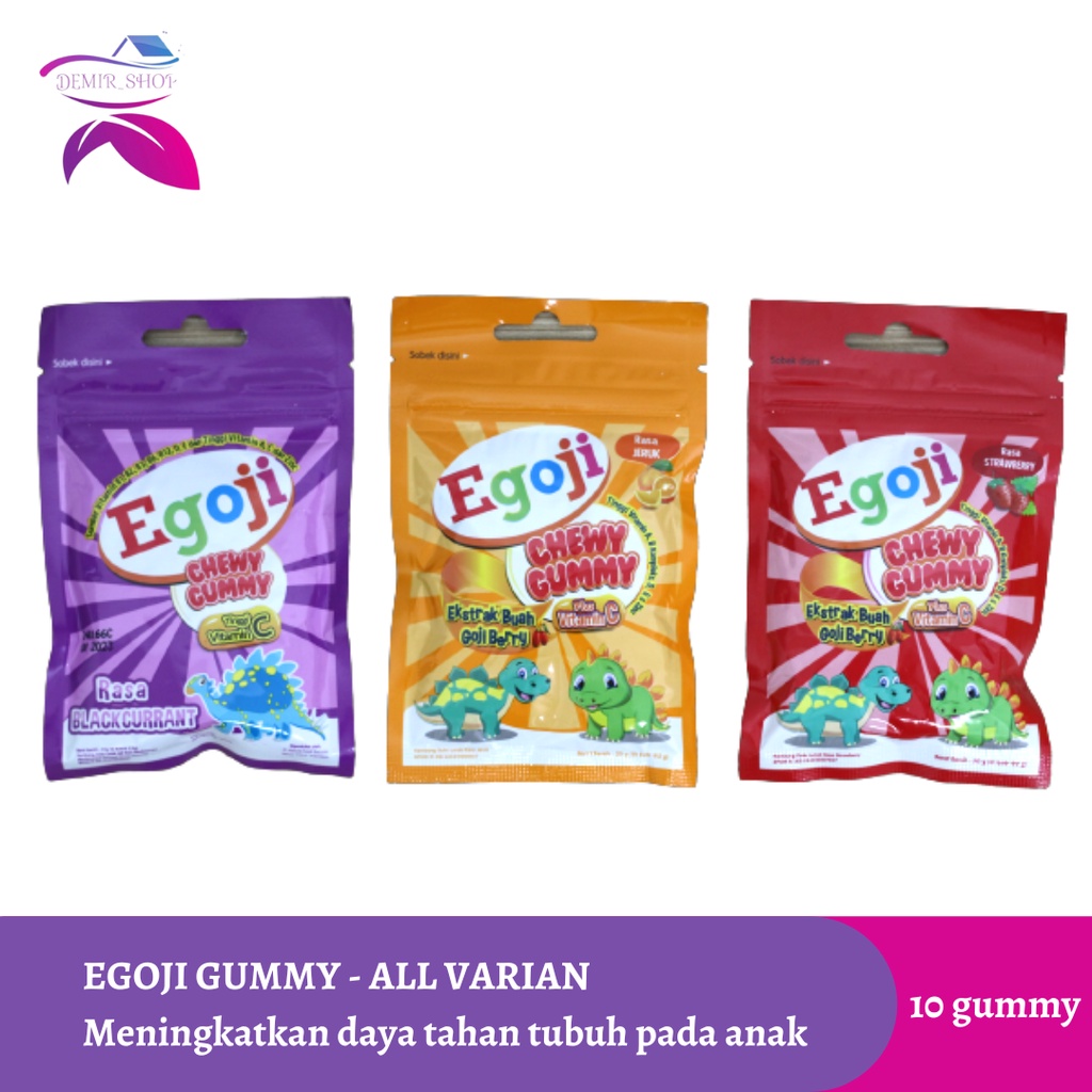 Egoji Chewy Gummy Sachet Multivitamin Anak Untuk Daya Tahan Tubuh