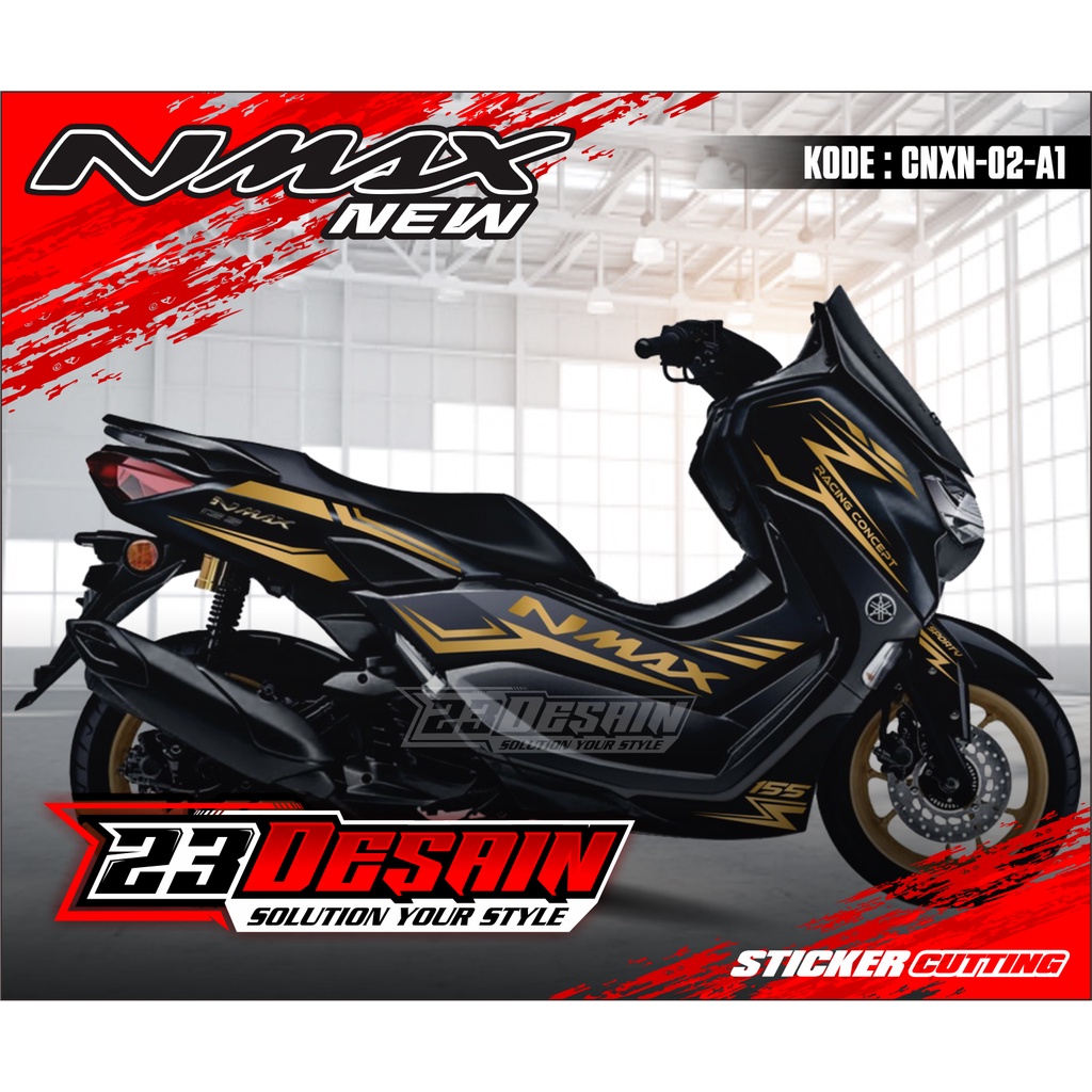 Stiker motor stiker nmax new 155 stiker nmax 155 cutting nmax cutting stiker nmax gold stiker murah 