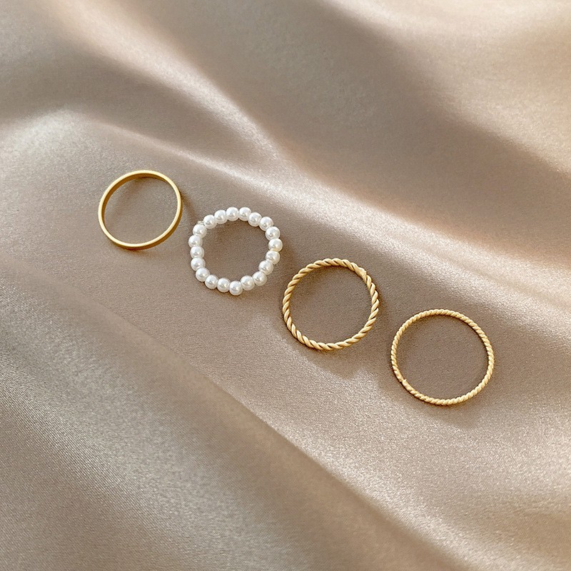 Four-piece Ring Accessories Personality Temperament Simplicity