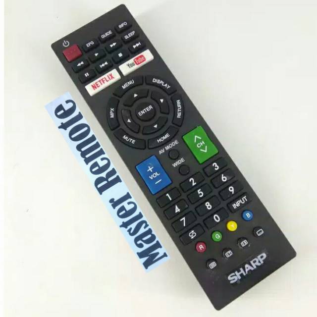 REMOT / REMOTE TV SHARP AQUOS LCD LED SMART TV NETFLIX YOUTUBE GB SERIES