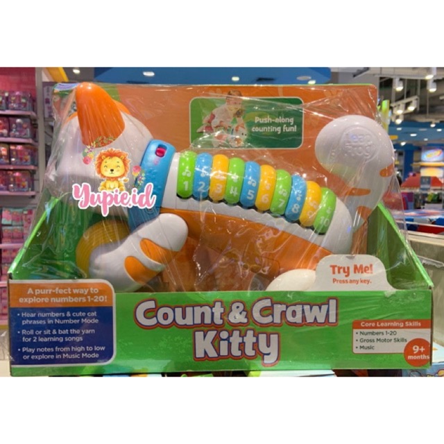 leapfrog count and crawl kitty pink