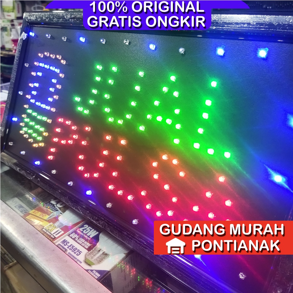 Papan Jual Pulsa LED berkedip untuk counter pulsa