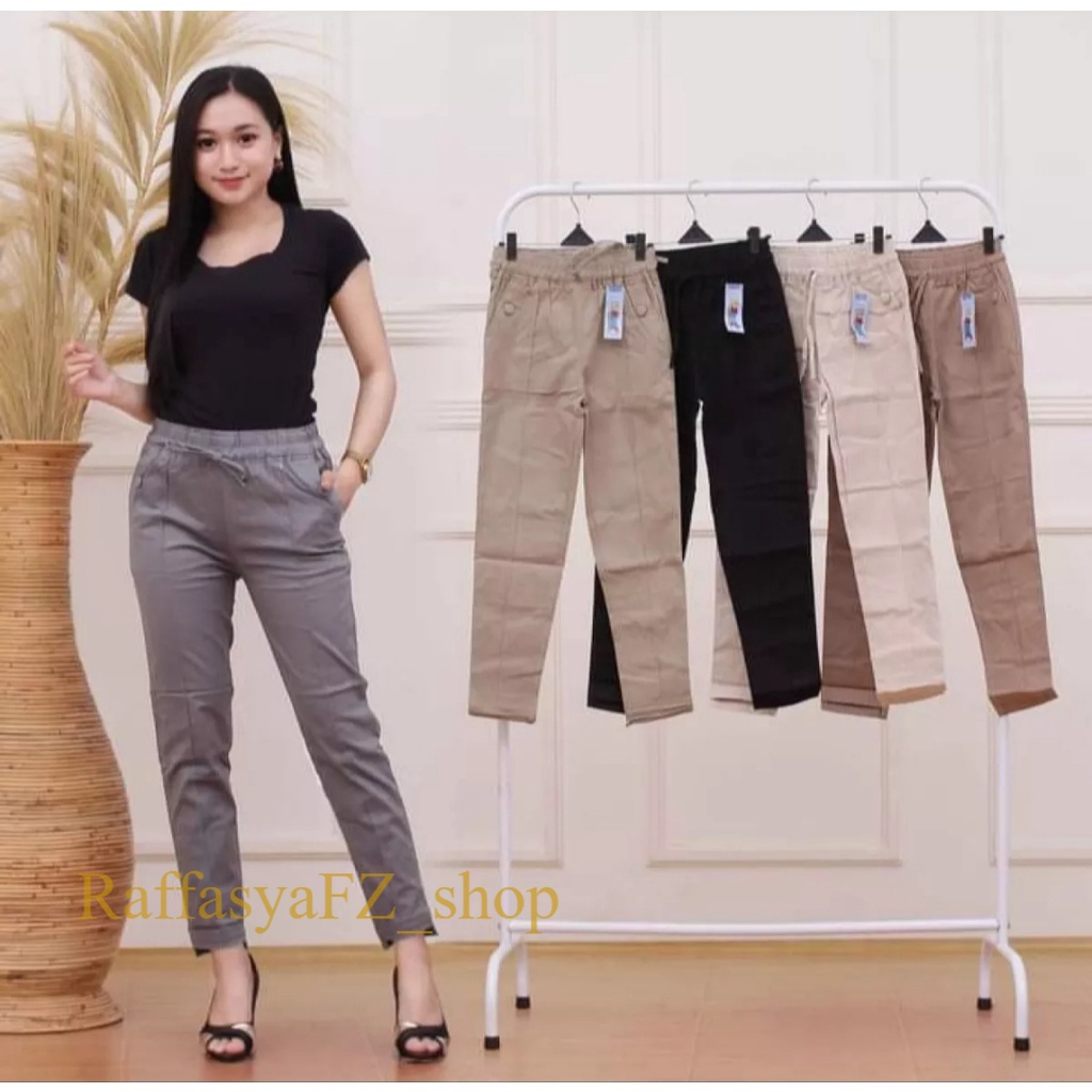 BAGGY PANTS PREMIUM AMERICAN DRILL GRADE A CELANA BEGGY HIGHWAIST CELANA PANJANG WANITA CELANA KANTOR KERJA