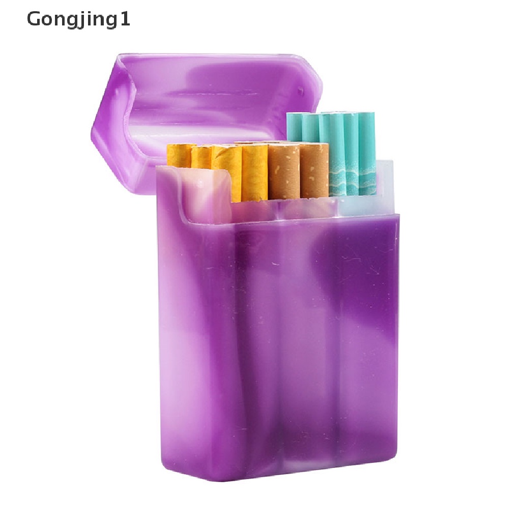 Gongjing1 Kotak Penyimpanan Rokok Portable Bahan Plastik