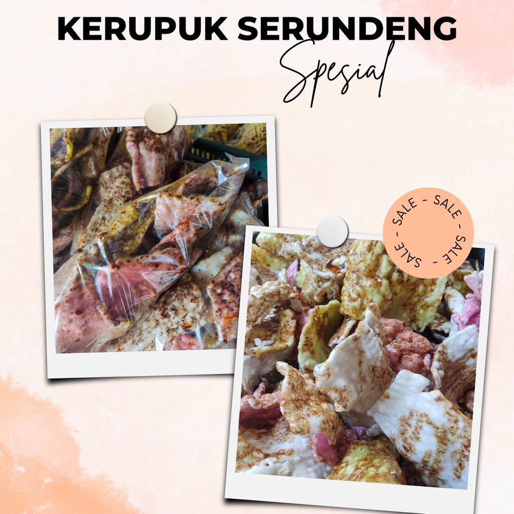 

Kerupuk Bumbu Serundeng Krupuk Melarat dibuat dengan pasir makanan tradisional