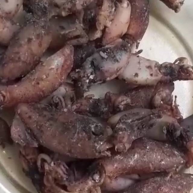 

Balita cumi.ukuran 3 -5 cm.rebus darat