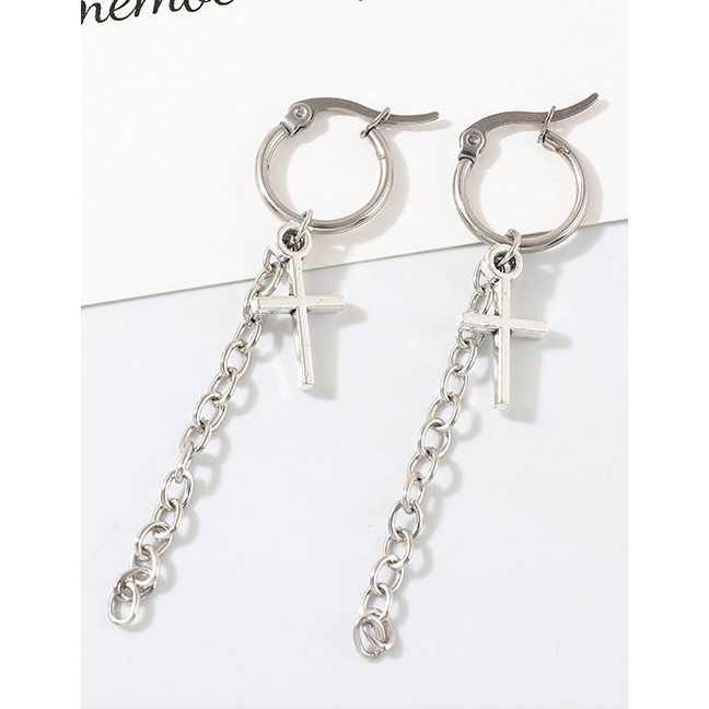 LRC Anting Tusuk Fashion Cross Earrings D46784