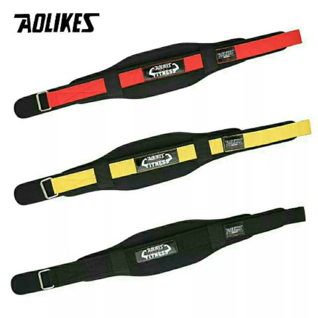 AOLIKES Gym belt / sabuk gym / sabuk fitness/Sabuk angkat Beban double Compression