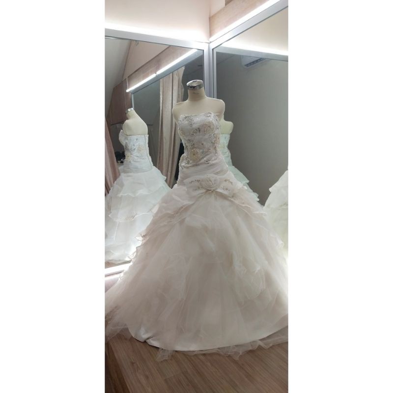 [GRATIS ONGKIR] Gaun wedding balgone 04 /  gaun wedding second / gaun wedding preloved