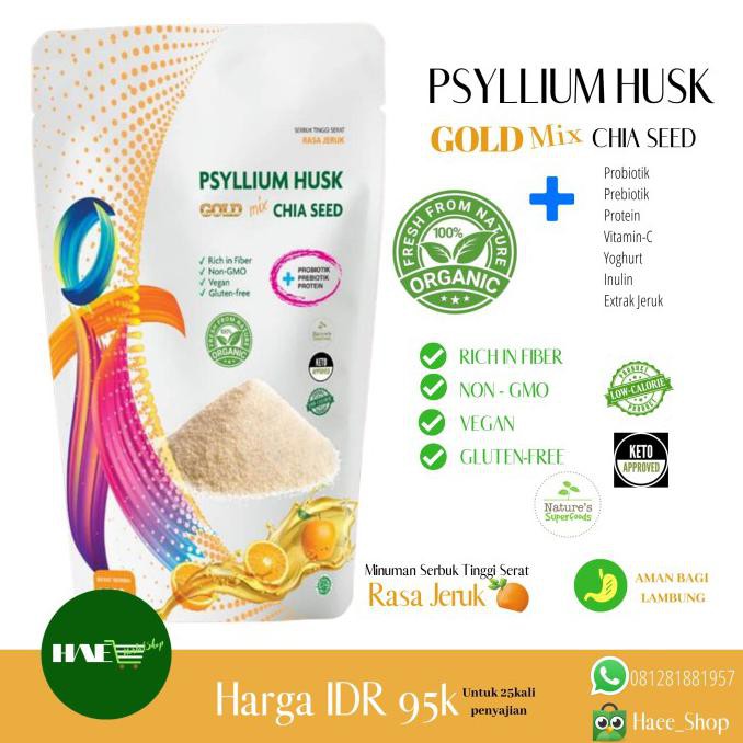 

Original PSYLLIUM HUSK GOLD MIX @250gram Asli