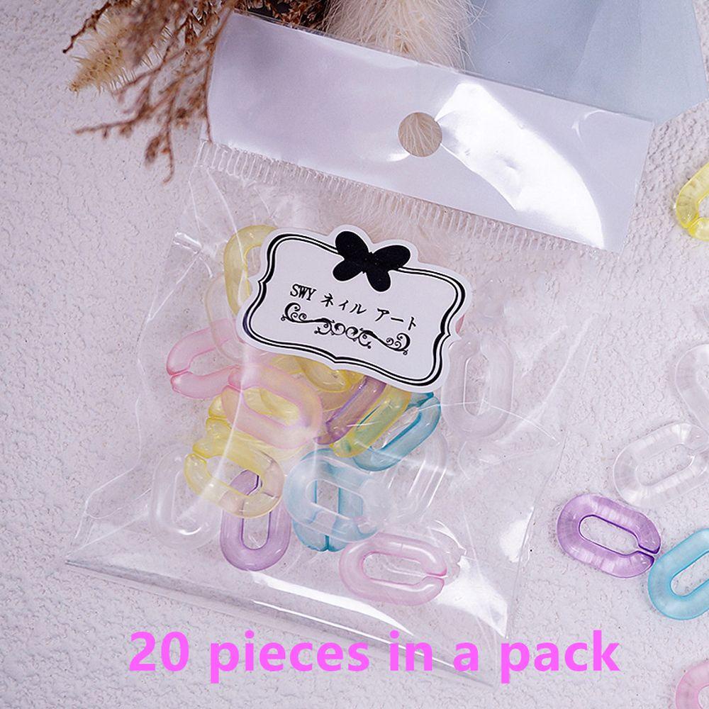 Mxbeauty 3D Dekorasi Nail Art Wanita Ins Style Lucu Permen Warna Cincin Plastik DIY Ornamen