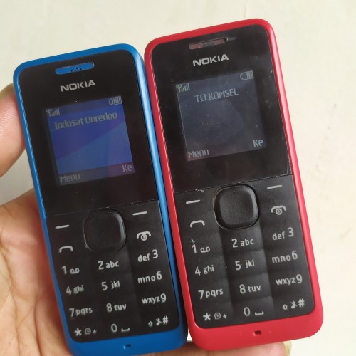 HP NOKIA  JADUL ORIGINAL 105 ORIGINAL REFURBUISH FULSET-MERAH