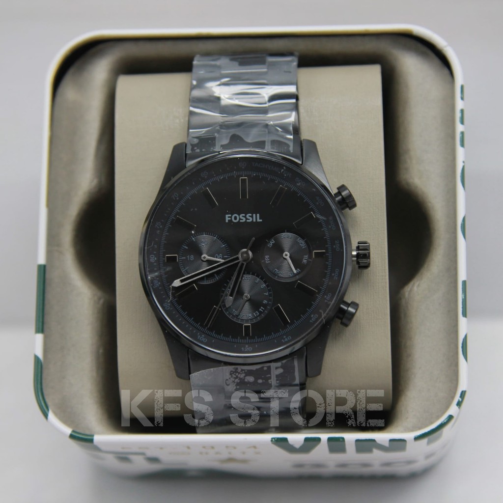 Jam Tangan Fossil Sullivan Multifunction Black Original Watch BQ2448