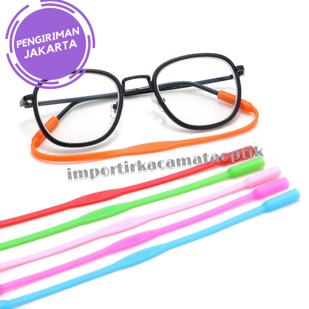 karet tali kacamata pengait kacamata pendek