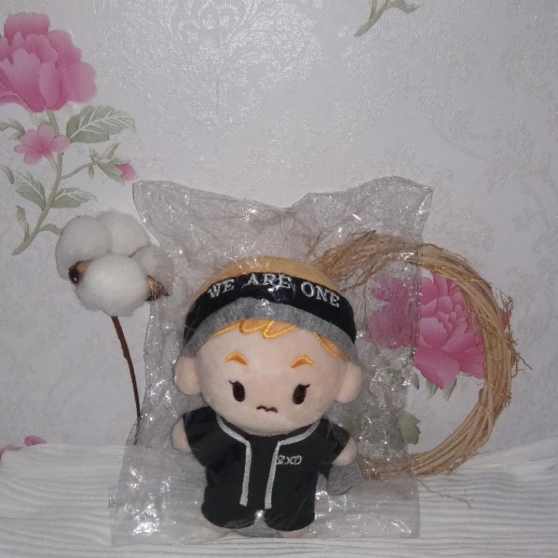 (Mohon Baca Deskripsi) Ready Preloved Boneka EXO Xiumin 15cm Minseok KPop clothes doll