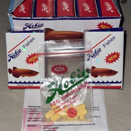 【TERBARU】Pil hobies Original / Pil Hobie Fishes Vitamin Arwana ORI Dorine Product Berhologram Hobies